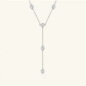 1.1 Carat Moissanite 925 Sterling Silver Necklace