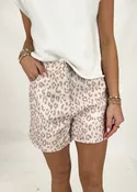 Abby Leopard Print Shorts