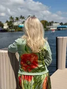 The Tea Leaf Green Denim Jacket / My Poppy