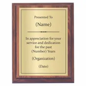 Appreciation Plaque