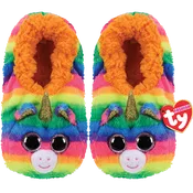 GEMMA:SLIPPERS RAINBOW UNICORN