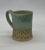 Tiered Mug in Turquoise — Speckled Dog Pottery