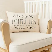Birth Announcement Personalized Pillow