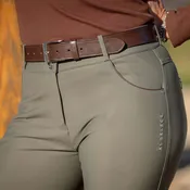 KL Select Gabrielle Full Seat Ladies Breech - Olive/Espresso