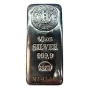 10 OUNCE SILVER BAR NADIR