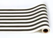 Black & White Stripe Paper Runner 20"