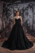 A-Line Court Train Sparkle Tulle Wedding Dress CW3528