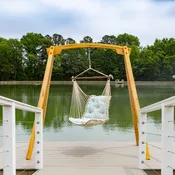 Bella Dura Lansinger Seaglass Tufted Single Swing