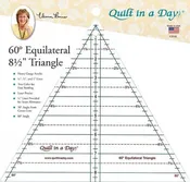 60 Degree Equilateral 8.5" Triangle Ruler