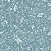 Cottontail Farm Toile Dark Teal