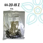44-20-18 Zinc Core- 6" PreTabbed Wick (Pack of 100)