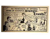 1950 L'il Abner And Friends Dogpatch Orange Crush Envelope Slogan Advertisement