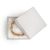 3.5" x 3.5" x 1" Cotton Filled Bracelet Cardboard Box