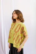 Abstract Print Shirt by Moyuru — Au Ciel