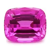 10x8mm Chatham Lab-Grown Antique Cushion Cut Pink Sapphire, Weighs 4.02 – 5.03 Ct.
