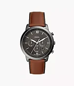Herrenuhr Neutra Chronograph Leder Rotbraun