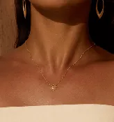 16" Cut Out Sun Necklace