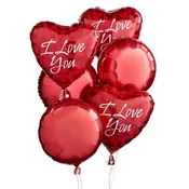 6 Mylar I Love You Balloon Bouquet