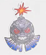 Adam Bomb Metal Bomb Sticker