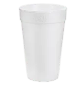 16oz White Foam Tall Cup | 1 case