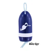 Decorative Hanging Maine Lobster Buoy - Navy White Cuttyhunk Island