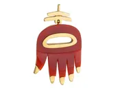 ALDO CIPULLO Agate Hamsa, 18k