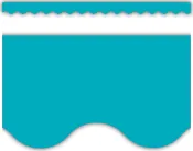 Teal Scalloped Border Trim - Teacher Created Resources