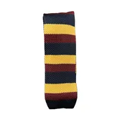 Silk Knit Necktie – Navy/Gold/Burgundy