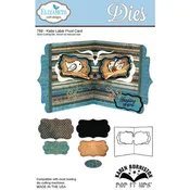 Elizabeth Craft Designs - Karen Burniston - Pop it Ups Metal Dies - Katie Label Pivot Card