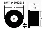 1.7″ Wide Poly Bushing-7/8″ ID