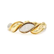 18K Yellow Gold and Diamond Twisted Rope Bracelet by Boucheron Style B-41470-FL-0-0