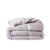 All Season Silk Covered 93% White Goose Down Comforter