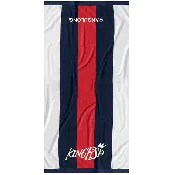 Kingfish Swim Team Custom Team Vertical Rugby Stripe Beach Towel - Special Order Item - IN STOCK #214258AD4 — Rockland Athletic Supplies