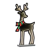 Deer w/Scarf Ekkolight 23.5”H Acrylic UL Plug