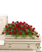 36 Red Roses Casket Spray