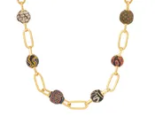 GURHAN Antiquities One-of-a-Kind 22K Gold Luck Beads Station Necklace, Mixed Sized/Shaped Beads