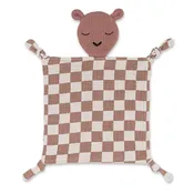 100% Muslin Lovey - Rosewood Checker