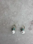river song pearly flower fringe earrings — hedgerow