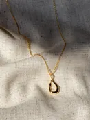 Abstract Teardrop Necklace