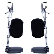 Hemi Elevating Legrests with Padded Calf Pads