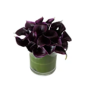 Black Calla Lily Cylinder