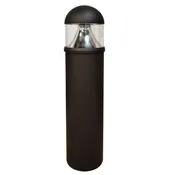 C-Lite 8-inch Round LED Bollard | Dome Top | C-BD-B Series | Up to 4819 Lumens | CCT Selectable | Bronze