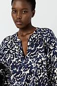 Blouse imprimé floral abstrait - CALINA