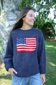 American Flag Alpaca Sweater