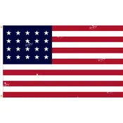 20 Star Outdoor Historic U.S. Flags 1818