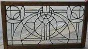 Antique all beveled glass window with great design