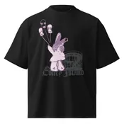 Thunderbolt Bunny Unisex organic oversized high neck t-shirt