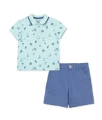 Beach Polo Shirt & Short Set