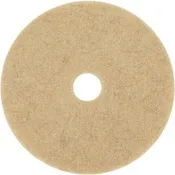 3M Natural Blend Tan Pad 3500 Round27" Diameter x 1" Thickness - Floor, Burnishing - Hard, Linoleum, Sheet Vinyl, Vinyl Composition Tile (VCT), Marble, Terrazzo, Concrete Floor - 1500 rpm to 3000 rpm Speed Supported - Scratch Remover, Washable, Reusable,