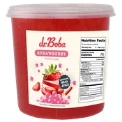 Dr. Boba Strawberry Popping Boba 7.5 lb Tubs